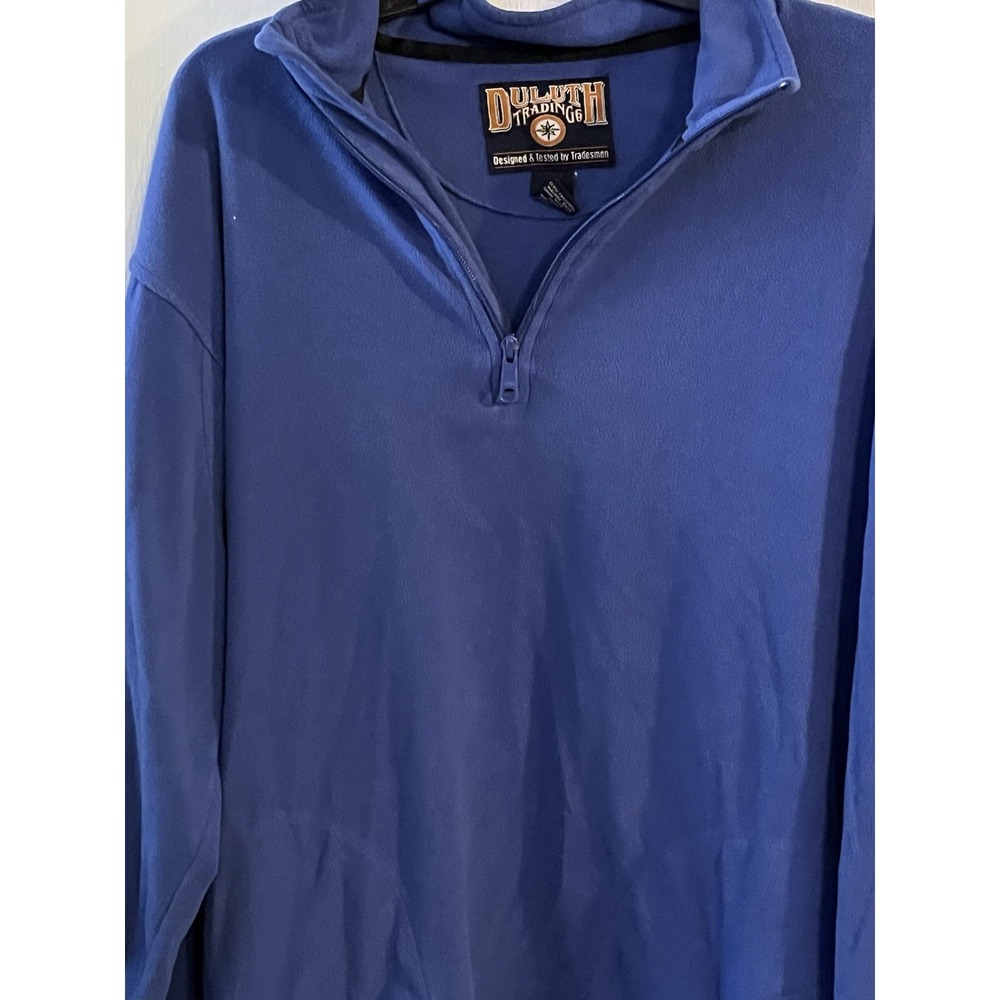 Duluth Trading Sweater Mens Large Tall 1/4 Zip Stretch